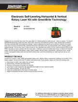 Electronic Self-Leveling Horizontal & Vertical Rotary Laser Kit with GreenBrite Technology