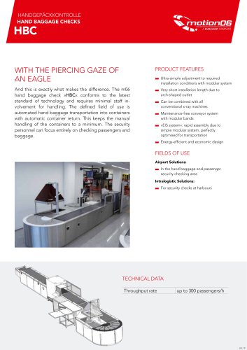 HAND BAGGAGE CHECKS HBC