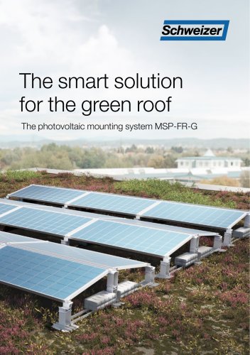 The smart solution for the green roof  The photovoltaic mounting system MSP-FR-G