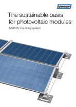 The sustainable basis for photovoltaic modules