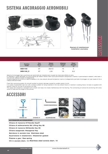 FIXED FLOOR ANCHORING SYSTEM FOR AIRCRAFT