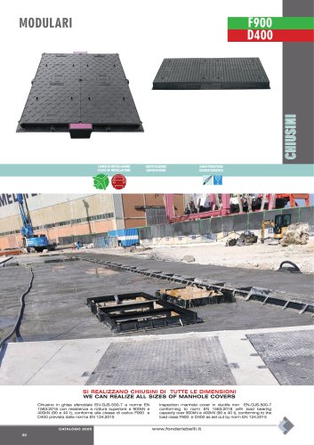 MODULAR MANHOLE COVERS - CLASS F900/D400