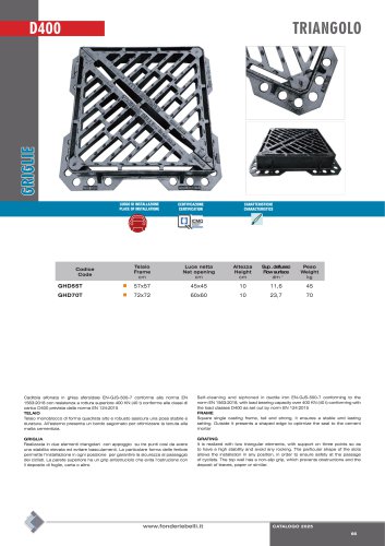 Self-cleaning and siphoned in ductile iron-CLASS D400