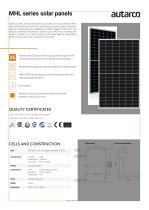 MHL series solar panels