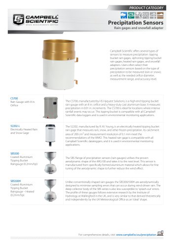 Precipitation Sensors