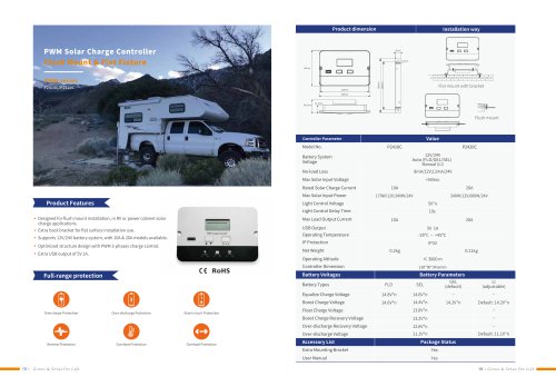 PWM Solar Charge Controller P2410C/P2420C