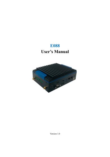 E088 User’s Manual