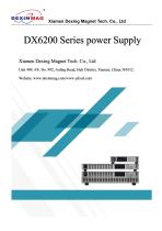 User Manual of DX6200 Series Power Supply