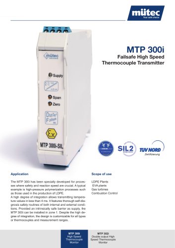 Temperature Transmitter MTP 300