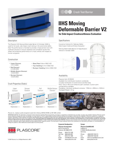 IIHS Moving Deformable Barrier V2