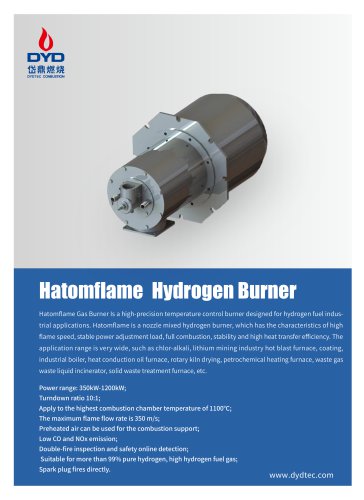 DYDTEC Hydrogen Gas Burners-Hatomflame Series