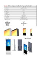 Free Standing Signage Screen Display LCDce49-TFS