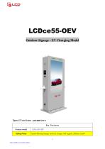 Outdoor EV charging display LCDce55-OEV