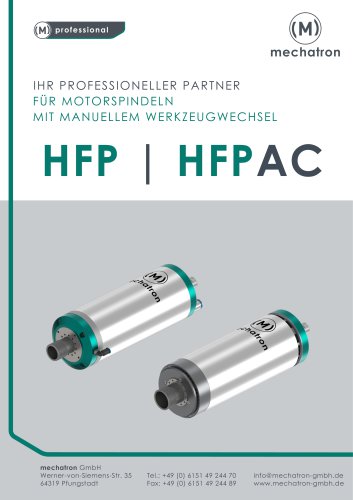Broschüre HFP/ HFPAC
