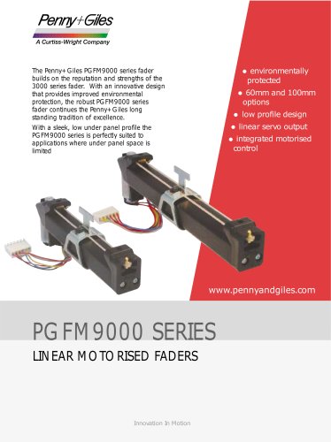 PGFM9000 Series Linear Motorised Faders