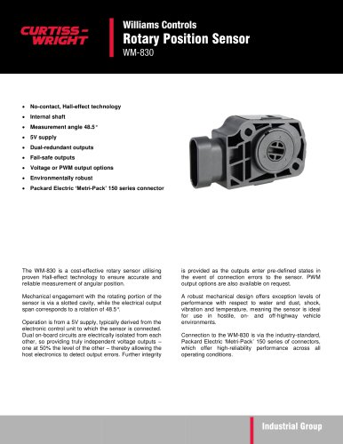 WM-830 Rotary Position Sensor