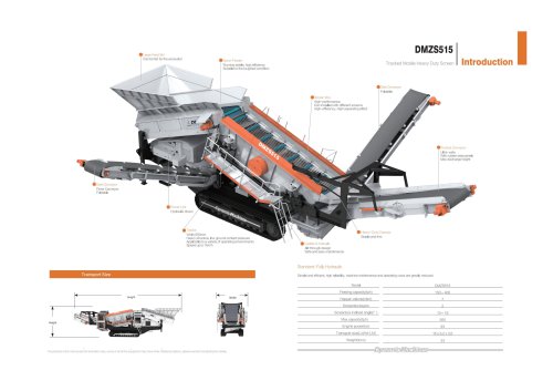 DM Tracked Mobile Heavy Duty Screen DMZS 515