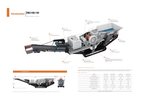DM Tracked Mobile Jaw Crusher DMJ 106