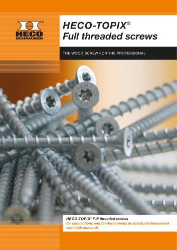 Flyer HECO-TOPIX® Full threaded screws