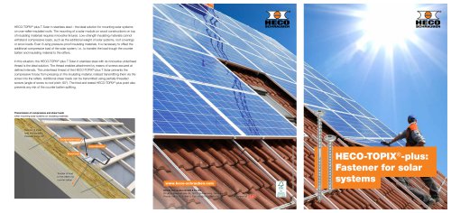 Flyer HECO-TOPIX®-plus Fastener for solar systems