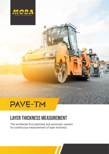 MOBA Pave-TM Paving Quality Systems