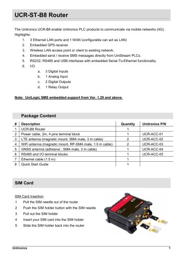 UCR-ST-B8 Router