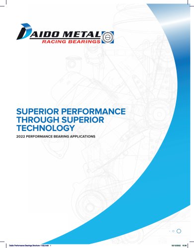 PERFORMANCE BEARING APPLICATIONS