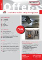 Automatical aerosol extinguishing system