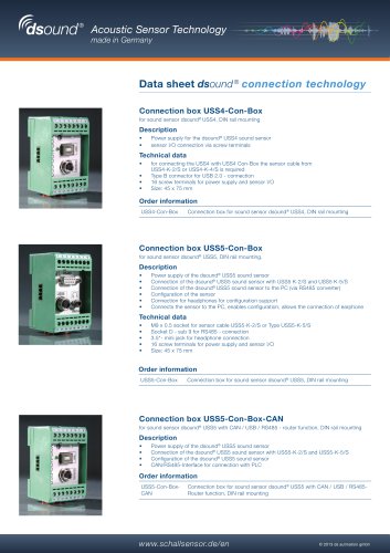 Data sheet dsound® connection technology