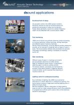 Sensor applications dsound® USS5-KS, dsound® USS5-KS/N/K, dsound® USS5-KS/E/K