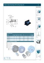 Plastic Roller Bearings KTR with spring axi