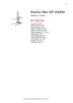 Electric lifter WP 200EM