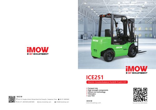 ICE251 Electric Counterbalance Forklift Truck 2.5T