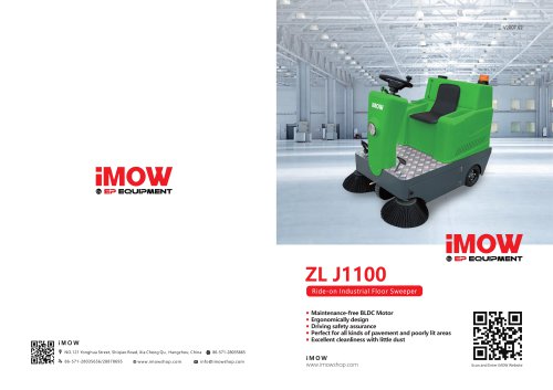 ZL J1100 Ride-on Industrial Floor Sweeper