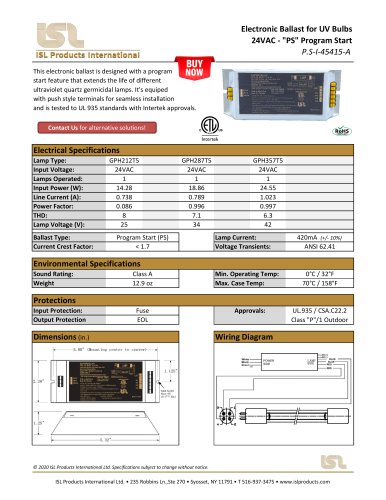 UVC Ballasts