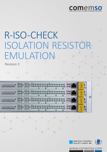 R-ISO-CHECK ISOLATION RESISTOR EMULATION