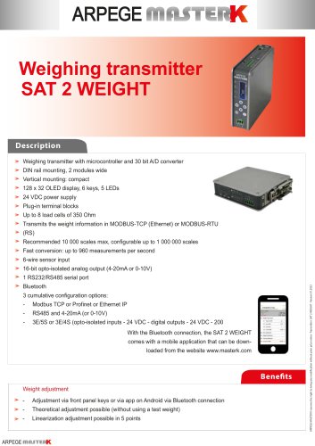 Weighing transmitter SAT 2 WEIGHT