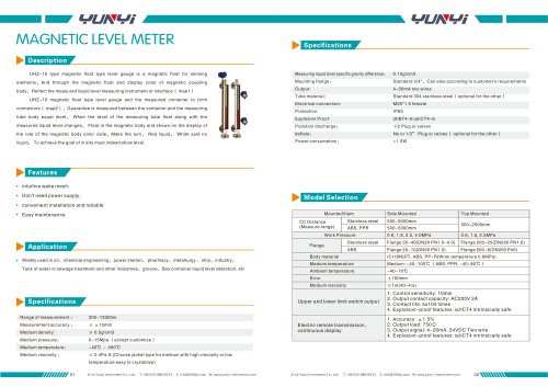 Liquids level gauge UHZ-10