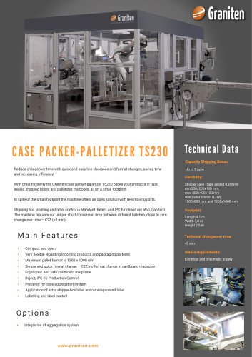 CASE PACKER-PALLETIZER TS230