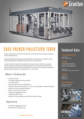 CASE PACKER-PALLETIZER TS810