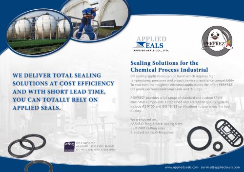 Sealing Solutions for the Chemical Process Industrial