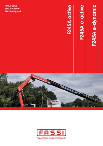 F245A e-active Fassi loader crane