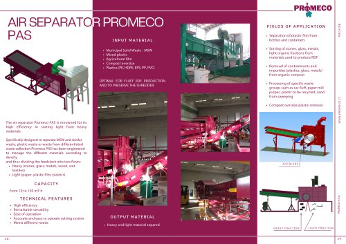 AIR SEPARATOR PROMECO PAS PAS