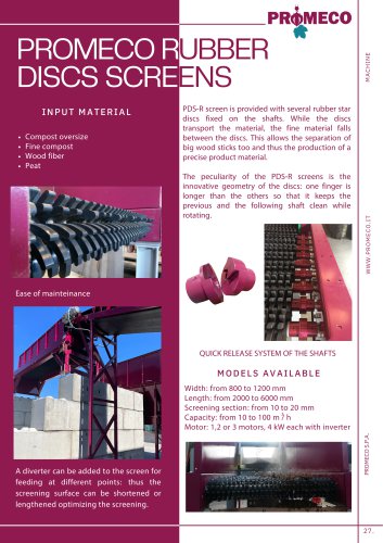 PROMECO RUBBER DISCS SCREENS