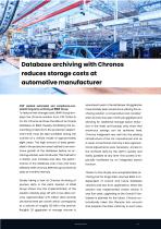 Database archiving with Chronos reduces storage costs at automotive manufacturer