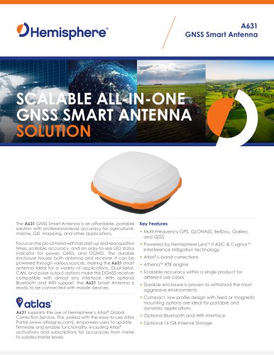 A631 GNSS Smart Antenna