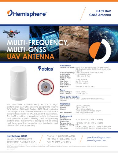 HA32 UAV GNSS Antenna