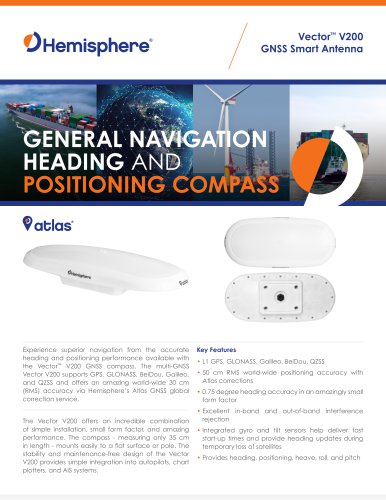 Vector™ V200 GNSS Smart Antenna