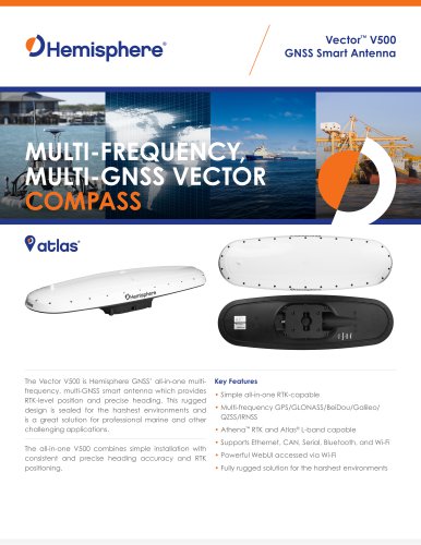 Vector™ V500 GNSS Smart Antenna