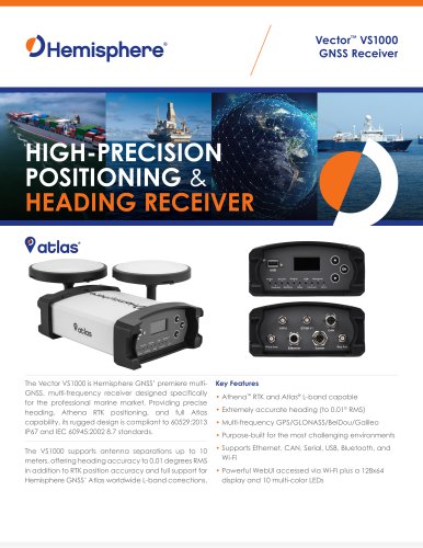 Vector™ VS1000 GNSS Receiver